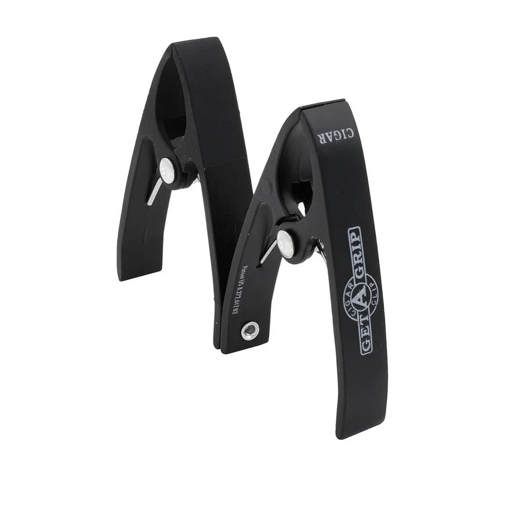 Get A Grip Cigar Clip Black All Weather Anodized‎ Aluminum Swivel Golf Boating